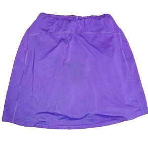SKIRT SPORTS Solid All Purple Athletic Activewear Skort Womens Size S Small